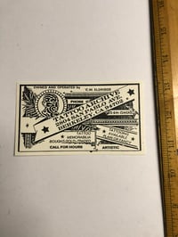 Image 1 of Tattoo Archive C.W. Eldridge oversized business card