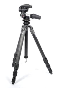 Image 1 of Gitzo Carbon Fiber tripod G1228 with Manfrotto 802rc2 3 way head #1712