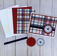 Image 6 of Patriotic Card Making Kit for Adults to DIY 6 Assorted 4th of July Cards