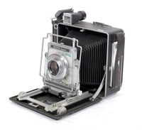 Image 3 of Busch Pressman D 4X5 folding field Camera w/ 135mm lens + film + holders #2203