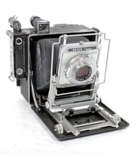 Image 9 of Busch Pressman D 4X5 folding field Camera w/ 135mm lens + film + holders #2203