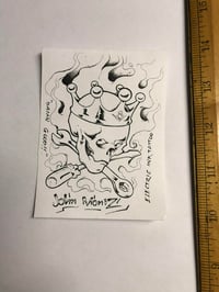 Image 1 of Business card from John Moniz Electric Ink Tattoo 90’s