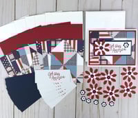 Image 1 of God Bless America 4th of July Card Making Kit for Adults to Make Your Own Cards