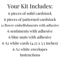 Image 10 of God Bless America 4th of July Card Making Kit for Adults to Make Your Own Cards