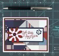Image 8 of God Bless America 4th of July Card Making Kit for Adults to Make Your Own Cards