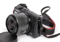 Image 3 of Canon EOS M200 W/ 15-45mm US STM lens + battery + charger #2207