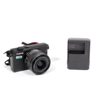 Image 1 of Canon EOS M200 W/ 15-45mm US STM lens + battery + charger #2207