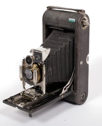 Image 3 of Kodak Autographic No 3A folding pocket camera + Goerz Dagor 168mm F6.8 lens 2216