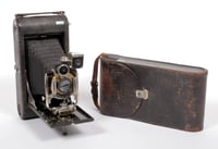 Image 1 of Kodak Autographic No 3A folding pocket camera + Goerz Dagor 168mm F6.8 lens 2216