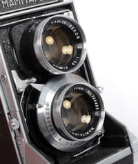 Image 9 of Mamiyaflex 6X6 TLR Medium format camera with 65mm 80mm 180mm lenses TESTED 2217