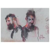 Image 1 of Walkers - Charcoal , Soft Pastels and Coloured Pencil on Paper 