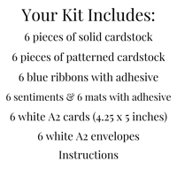 Image 8 of Easter Card Kit to Make 6 Argyle Pastel Cards