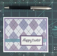 Image 7 of Easter Card Kit to Make 6 Argyle Pastel Cards