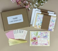 Image 1 of Easter Card Making Kit for Adults to DIY 6 Pretty Religious Greeting Cards
