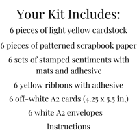 Image 9 of Easter Card Making Kit for Adults to DIY 6 Pretty Religious Greeting Cards