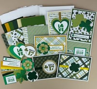 Image 1 of Happy St. Patrick's Day Card Making Kit for Adults to DIY 6 Greeting Cards