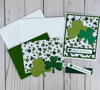 Image 5 of Happy St. Patrick's Day Card Making Kit for Adults to DIY 6 Greeting Cards