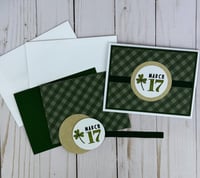 Image 6 of Happy St. Patrick's Day Card Making Kit for Adults to DIY 6 Greeting Cards