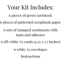 Image 9 of St. Patrick's Day Card Making Kit for Adults to Make Your Own Shamrock Cards