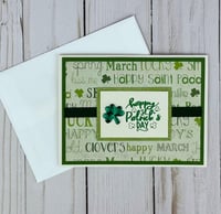 Image 2 of St. Patrick's Day Card Making Kit for Adults to Make Your Own Shamrock Cards