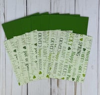 Image 4 of St. Patrick's Day Card Making Kit for Adults to Make Your Own Shamrock Cards