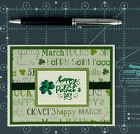 Image 7 of St. Patrick's Day Card Making Kit for Adults to Make Your Own Shamrock Cards