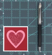 Image 6 of Mini Heart Valentine Card Kit for Kids to DIY 24 Valentine Cards
