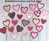 Image 4 of Mini Heart Valentine Card Kit for Kids to DIY 24 Valentine Cards