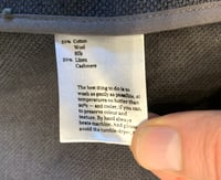 Image 10 of S.E.H Kelly made in England cotton/linen shop coat, size S (fits S/M)