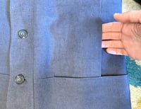 Image 7 of S.E.H Kelly made in England cotton/linen shop coat, size S (fits S/M)