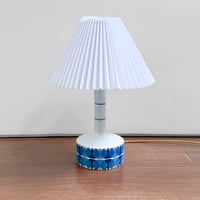 Image 1 of Ellen Malmer Royal Copenhagen Baca Blue Table Lamp