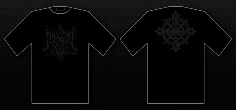 Image of Funeral Mist - Logo (Black on black)