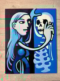 'Skeleton Makes Good' painting