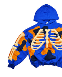 Image 5 of Re-worked 1 of 1 Nike 3D Puff Bones Patchflow Hoodie Size XL