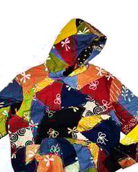 Image 5 of Re-worked 1 of 1 Multicolor Batik Patchworks Hoodie Size M