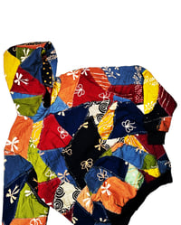Image 7 of Re-worked 1 of 1 Multicolor Batik Patchworks Hoodie Size M