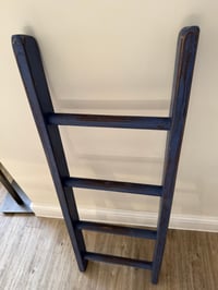 Image 1 of Blue Painted Wooden Ladder