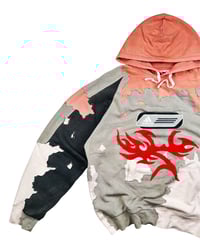 Image 5 of Re-worked 1 of 1 Adidas Flame Distress Hoodie Size L / XL