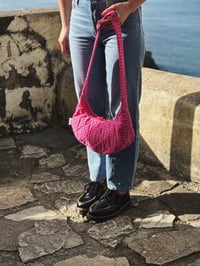 Image 2 of Sac croissant • vichy rose