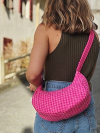 Image 3 of Sac croissant • vichy rose