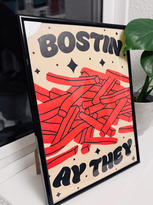 Image of Orange Chips Bostin Ay They Art Print | A4 🟠