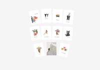 Image 1 of Cartes à MESSAGES