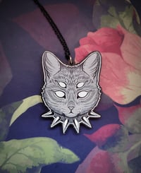 Image 2 of Goth kitty necklace
