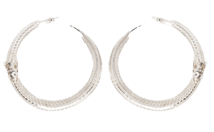 Image of BDODI - Snake Hoops (Silver)