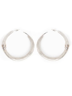 Image of BDODI - Snake Hoops (Silver)