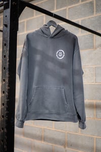 Image 1 of F#CK RUNNING RUNNING CLUB/BLACK FADED HOODIE