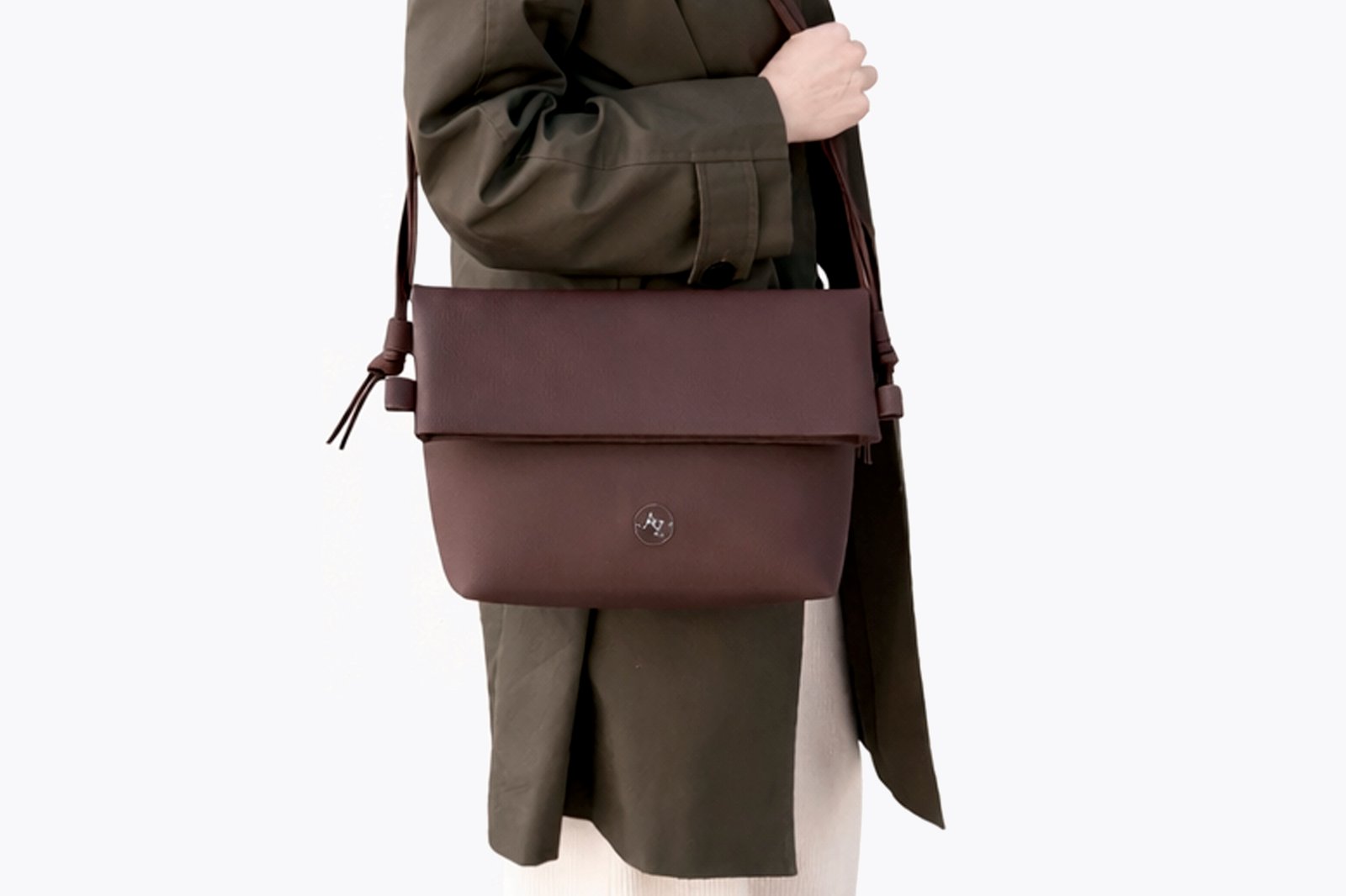 AZ by Anja Zupančič — Folded 2in1 bag Dark Chocolate