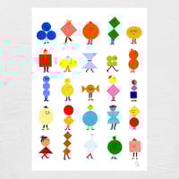 Image 1 of Shapies giclée print