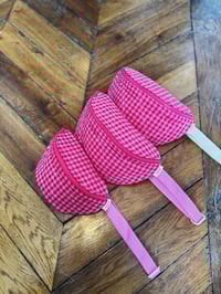 Image 2 of Sac banane • vichy rouge & rose