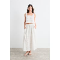 Image 2 of Falda Larga Blanca 